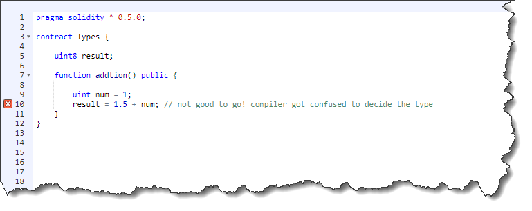 Fixed point number in Solidity Compiler Error